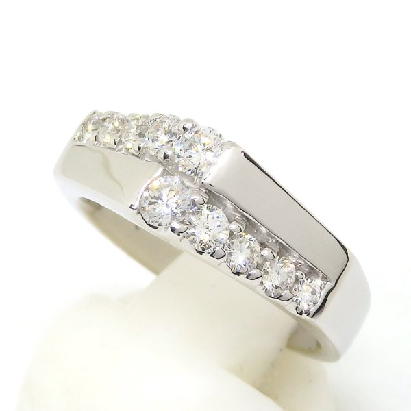 画像2: Pt900　プラチナ ダイヤモンド 0.58ct 　指輪 　中古　美品　新品仕上済　レディース　ジュエリー　ダイヤ　リング　シンプル 　シャープ　4月誕生石　高品質　質屋