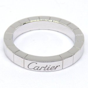 【Cartier】カルティエ　750WG（ホワイトゴールド）　ラニエール　＃49（9号）指輪 　中古　美品　レディース　ブランドジュエリー　リング　質屋