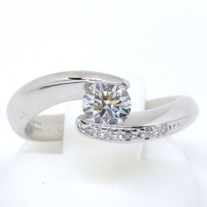 Pt900 プラチナ ダイヤモンド 0.333ct 0.03ct 指輪　中古　美品　新品仕上済　レディース　ジュエリー　ダイヤ　リング　質屋　4月誕生石