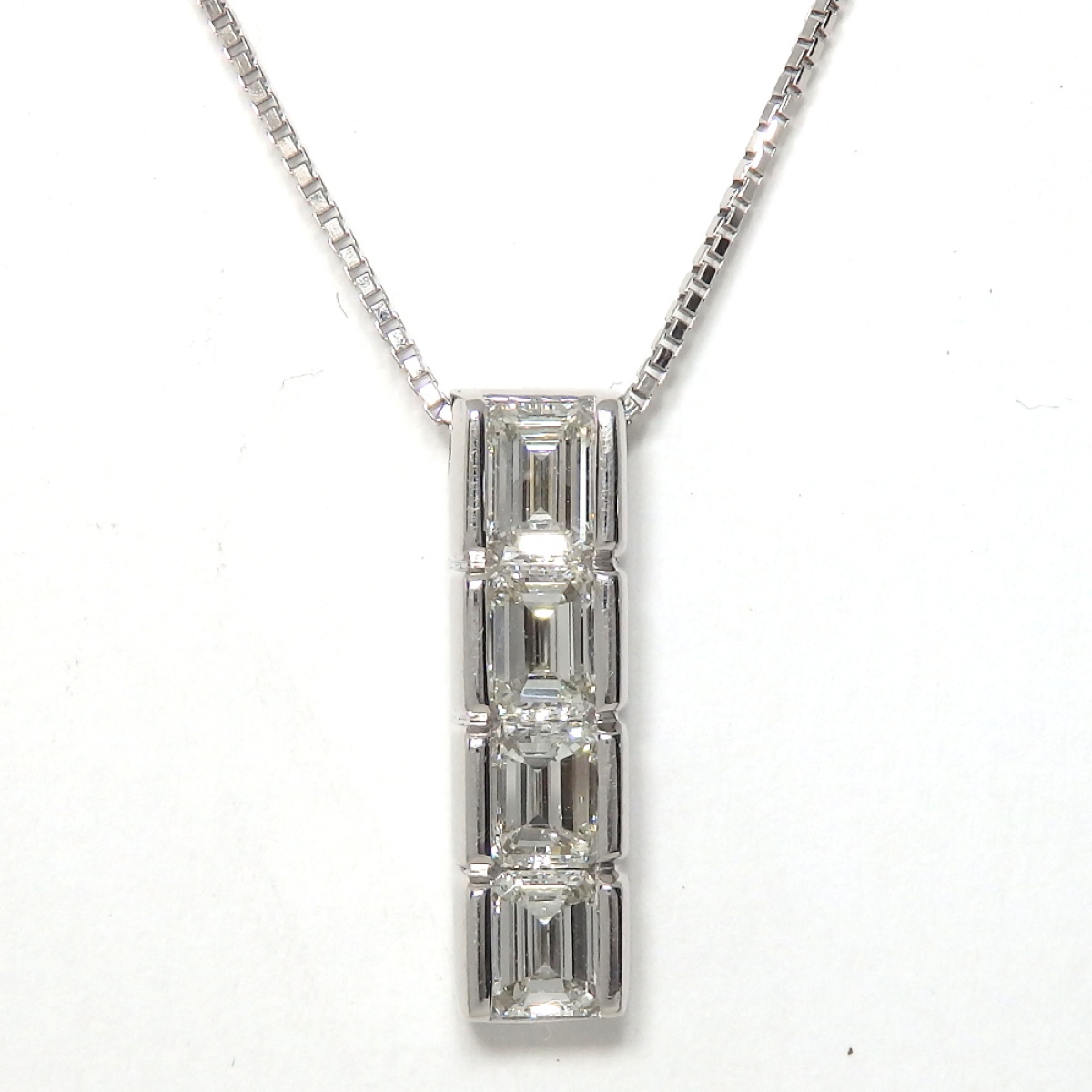 発色◯✨エメラルド ダイヤモンド ネックレス トップのみ pt900 プラチナ