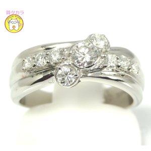 Pt950 プラチナ　 ダイヤモンド 0.54ct 指輪 　美品　新品同様 中古　美品　新品仕上済　レディース　ジュエリー　ダイヤ　リング　質屋