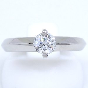 【k.uno】ケイウノ　Pt900 プラチナ　ダイヤモンド　0.403ct　G・SI1・EX　指輪　鑑定書付　中古　美品　新品仕上済　ダイヤ　リング　質屋