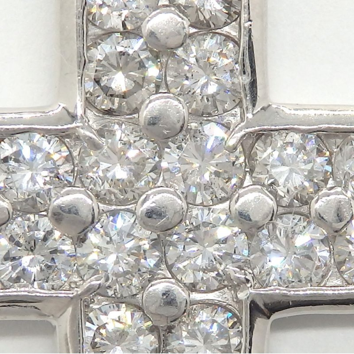 画像3: Pt900 プラチナ　 ダイヤモンド 3.00ct 　クロス　ペンダント トップ　鑑別書付 中古　美品　メンズ　レディース　ジュエリー　ダイヤ　質屋　4月誕生石