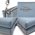 画像5: 【 COACH 】コーチ ショルダーバッグ レザー F34265 クロスボディ 斜め掛け 肩掛け ポシェット 水色　 中古　美品　バッグ　レディース　ブルー　Wファスナー　ユーズド　質屋 (5)