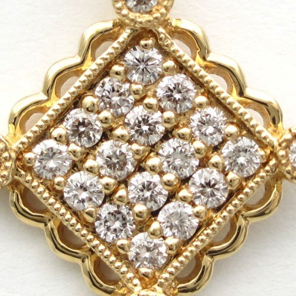 画像4: K18 YG　ゴールド　ダイヤモンド 0.32ct ペンダントトップ 　中古　美品　レディース　ジュエリー　ダイヤ　4月誕生石　トップのみ　 ペンダント　アクセサリー 質屋