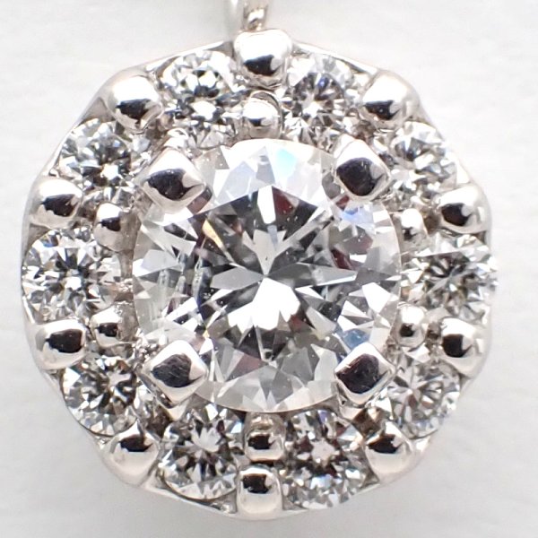 画像4: Pt900 プラチナ　ダイヤモンド　0.232ct・0.12ct ペンダント付ネックレス　中古　美品　レディース　ダイヤ ペンダント　ジュエリー　アクセサリー　4月誕生石　質屋