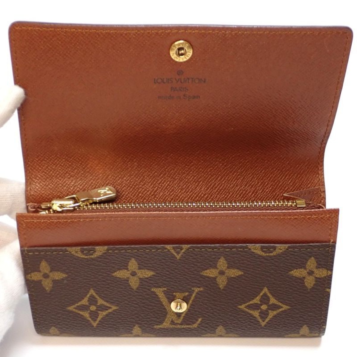 画像2: 【LOUIS VUITTON】ルイ・ヴィトン　モノグラム　ポルトモネ・ジップ　二つ折財布　M61735　レディース　メンズ　2つ折り　ウォレット　中古　美品　質屋