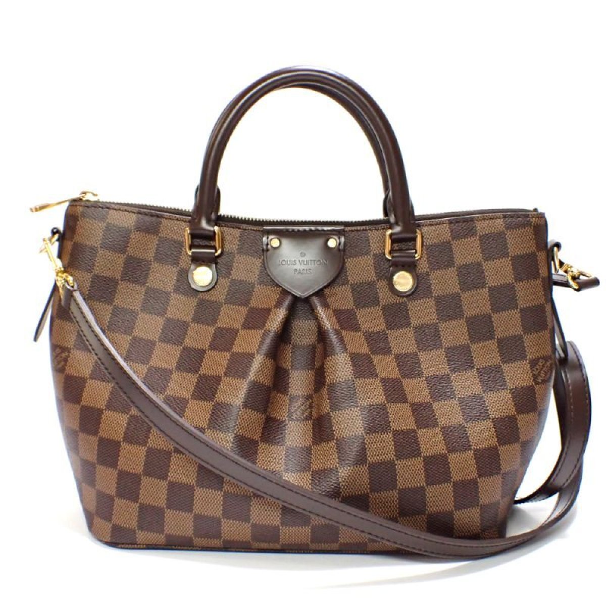 画像1: 【LOUIS VUITTON】ルイ・ヴィトン　シエナPM　2WAY ダミエ N41545 バッグ　ハンドバッグ　ショルダー　斜め掛け　ダミエ・エベヌ　レディース　中古　美品　質屋