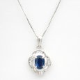 画像5: Pt900 プラチナ　サファイア 1.054ct ダイヤモンド 0.21ct ペンダント　トップ　ジュエリー　ダイヤ　中古　美品　レディース　9月誕生石　質屋 (5)