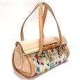 画像2: 【GUCCI】 グッチ　バンブー　フローラ　ハンドバッグ　レザー　キャンバス　111713 中古　ITALY　花柄　バッグ　イタリー　レディース マルチフラワー 質屋 (2)