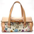 画像1: 【GUCCI】 グッチ　バンブー　フローラ　ハンドバッグ　レザー　キャンバス　111713 中古　ITALY　花柄　バッグ　イタリー　レディース マルチフラワー 質屋 (1)