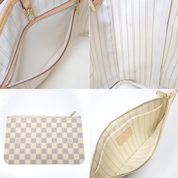 画像5: 【LOUIS VUITTON】ルイ・ヴィトン　ネヴァーフルMM ポーチ付 N41361 ダミエアズール バッグ　トートバッグ　ヴィトン　ショルダーバッグ　肩掛け　レディース　中古　美品　質屋