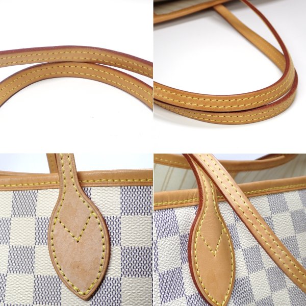 画像4: 【LOUIS VUITTON】ルイ・ヴィトン　ネヴァーフルMM ポーチ付 N41361 ダミエアズール バッグ　トートバッグ　ヴィトン　ショルダーバッグ　肩掛け　レディース　中古　美品　質屋