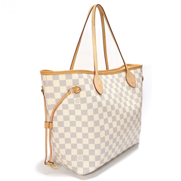 画像1: 【LOUIS VUITTON】ルイ・ヴィトン　ネヴァーフルMM ポーチ付 N41361 ダミエアズール バッグ　トートバッグ　ヴィトン　ショルダーバッグ　肩掛け　レディース　中古　美品　質屋