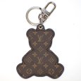 画像2: 【LOUIS VUITTON】ルイ・ヴィトン　キーリング　ポルト クレ・テディベア　M00342　モノグラム　レザー　くま　シルバー金具　ヴィトン　キー　バッグチャーム　キーホルダー　袋・箱　中古　美品　質屋 (2)