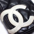 画像3: 【CHANEL】シャネル　シガレットケース　カンボン　9770956　カードなし　レザー　たばこ　小物入れ　ブラック　黒　白　カンボンライン　レディース　メンズ　2005年　中古　質屋 (3)