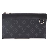 【LOUIS VUITTON】ルイ・ヴィトン　ポシェット・ディスカバリーPM　M44323　モノグラム・エクリプス　メンズ 　ポーチ　クラッチ　ウォレット　黒　財布　中古　美品　質屋