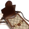 画像4: 【GUCCI】 グッチ　ホースビット 1955　ミニバッグ　625615 GGスプリームキャンバス　中古　ITALY　イタリー　バッグ　レディース メンズ　斜め掛け　ショルダー　美品　質屋 (4)