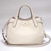 【Kate spade】ケイトスペード　2WAY 　バッグ　ハンドバッグ　ショルダーバッグ　レザー　ホワイトベージュ　中古　美品　レディース　ショルダー　斜め掛け　質屋