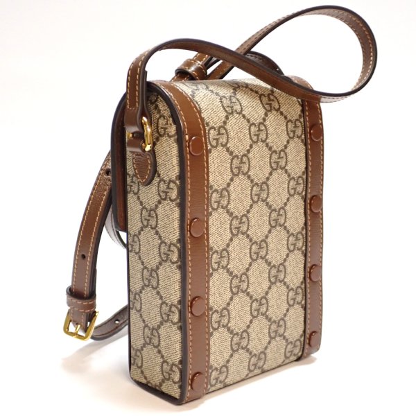 画像3: 【GUCCI】 グッチ　ホースビット 1955　ミニバッグ　625615 GGスプリームキャンバス　中古　ITALY　イタリー　バッグ　レディース メンズ　斜め掛け　ショルダー　美品　質屋