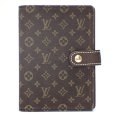 画像1: 【LOUIS VUITTON】ルイ・ヴィトン　モノグラム　ミニラン　アジェンダPM　R20916　手帳カバー　キャンバス地　レザー　ブラウン　レディース　メンズ　ダイアリー　スケジュール　中古　質屋 (1)