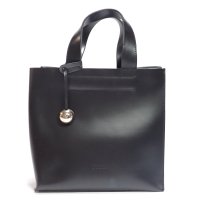 【FURLA】フルラ ハンドバッグ　レザー　バッグ　ブラック　レディース　中古　ITALY　黒　質屋