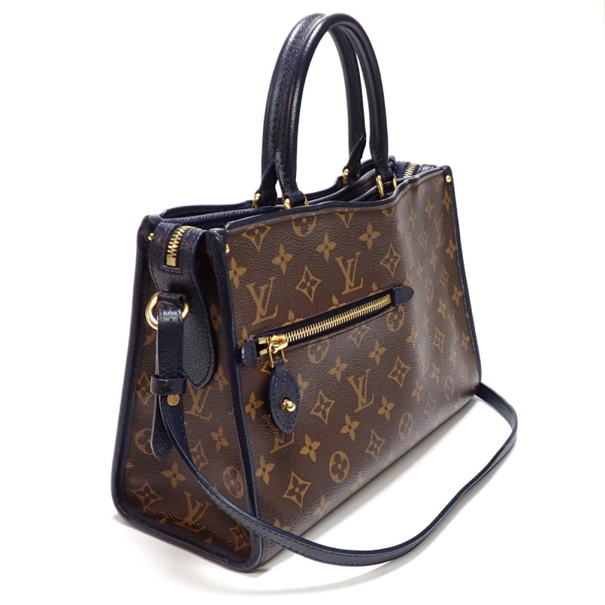 画像2: 【LOUIS VUITTON】ルイ・ヴィトン　ポパンクールPM M43434 モノグラム ２WAYバッグ　ネイビー　マリーヌ　ショルダーバッグ　中古　バッグ　ハンドバッグ　肩掛け　レディース　メンズ　質屋