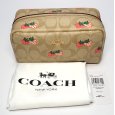 画像5: 【COACH】コーチ スモールボクシー　コスメティックケース　小物入れ　化粧ポーチ　CB604　IMOT4　イチゴ　いちご　中古　美品　アウトレット　小物入れ　コーチシグネチャー　苺　ストロベリー　質屋 (5)